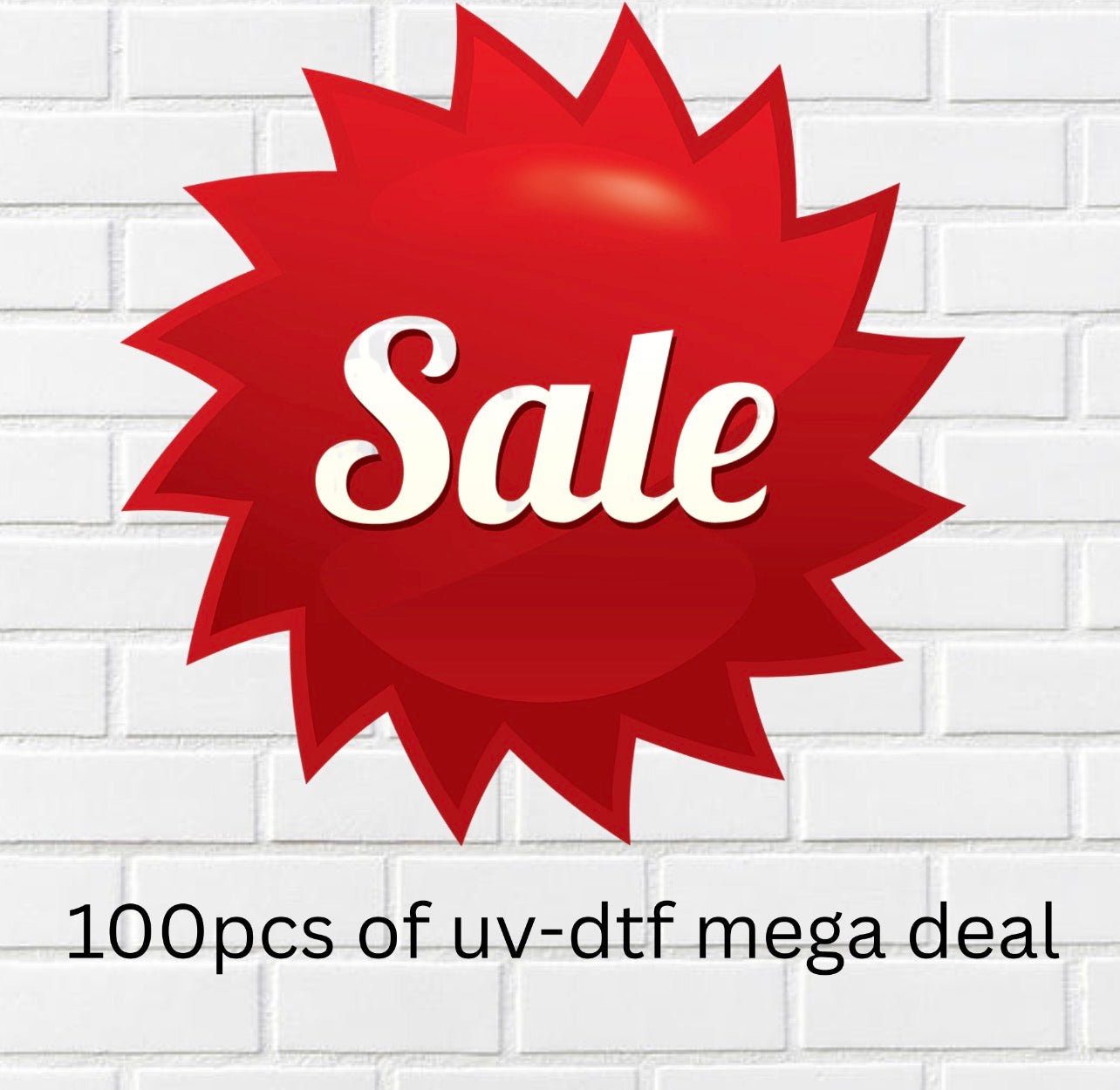 100pcs of uv-dtf plus 20 Easter bunny bags