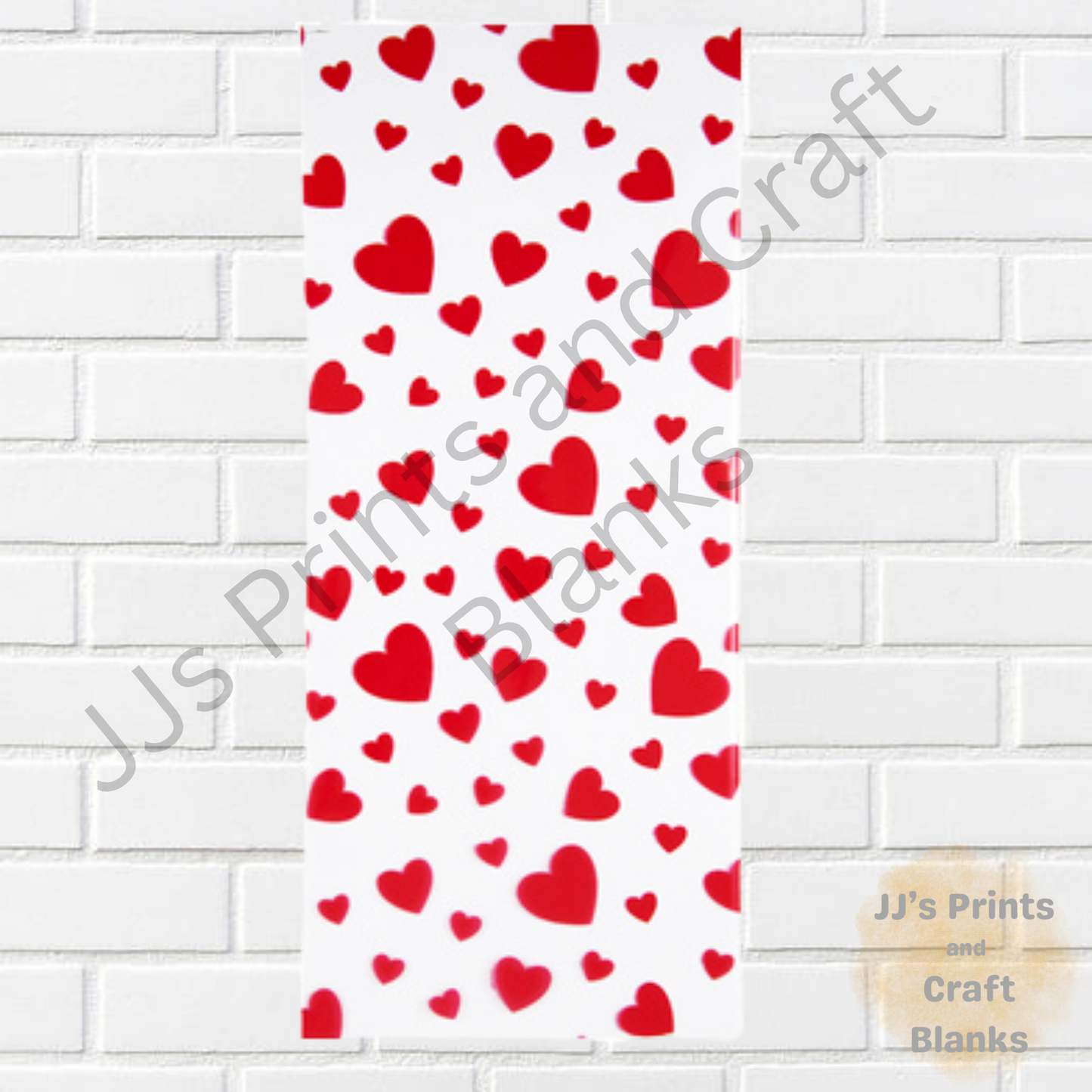 Love HEART CELLOPHANE 3 SHEET