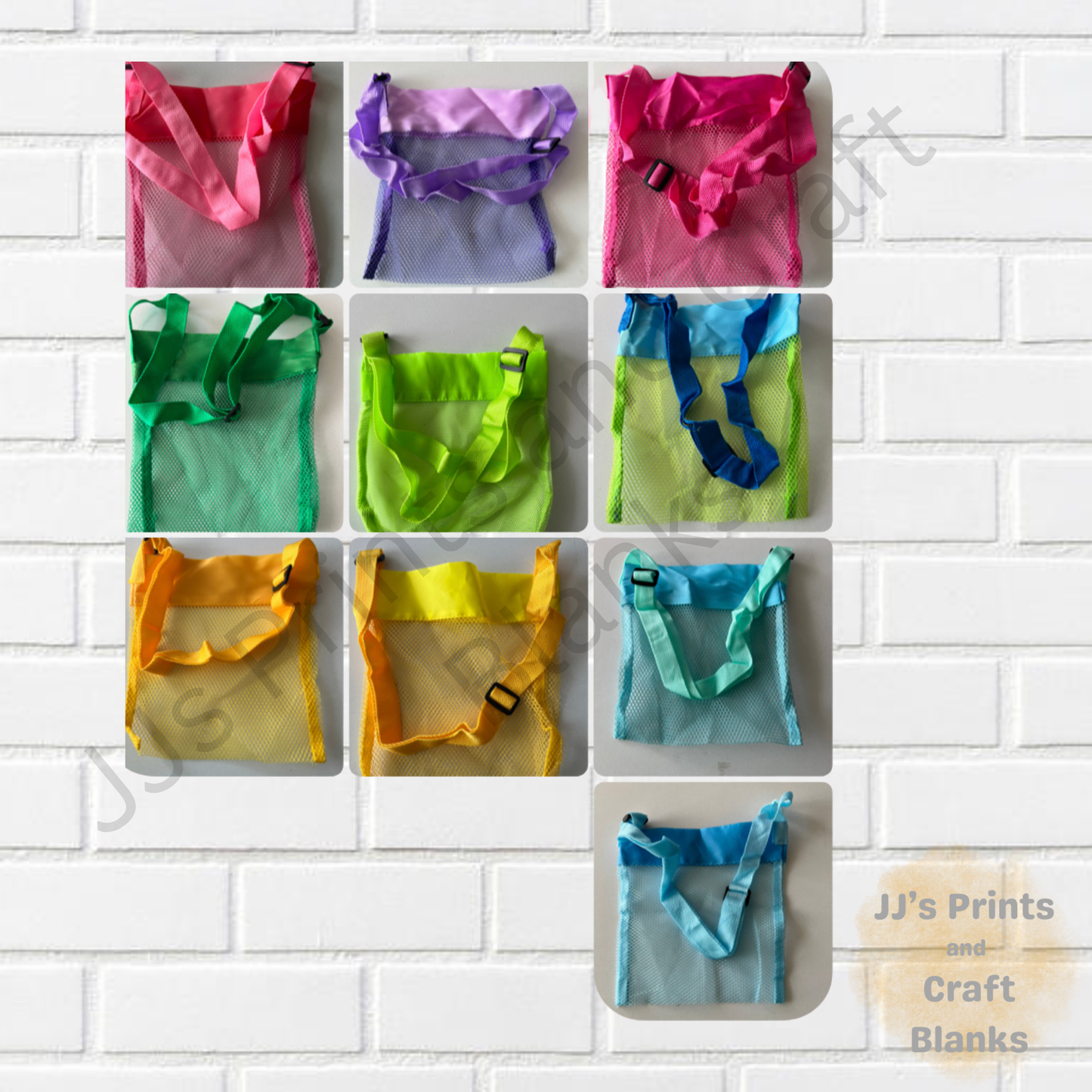 Summer beach mesh shell bag