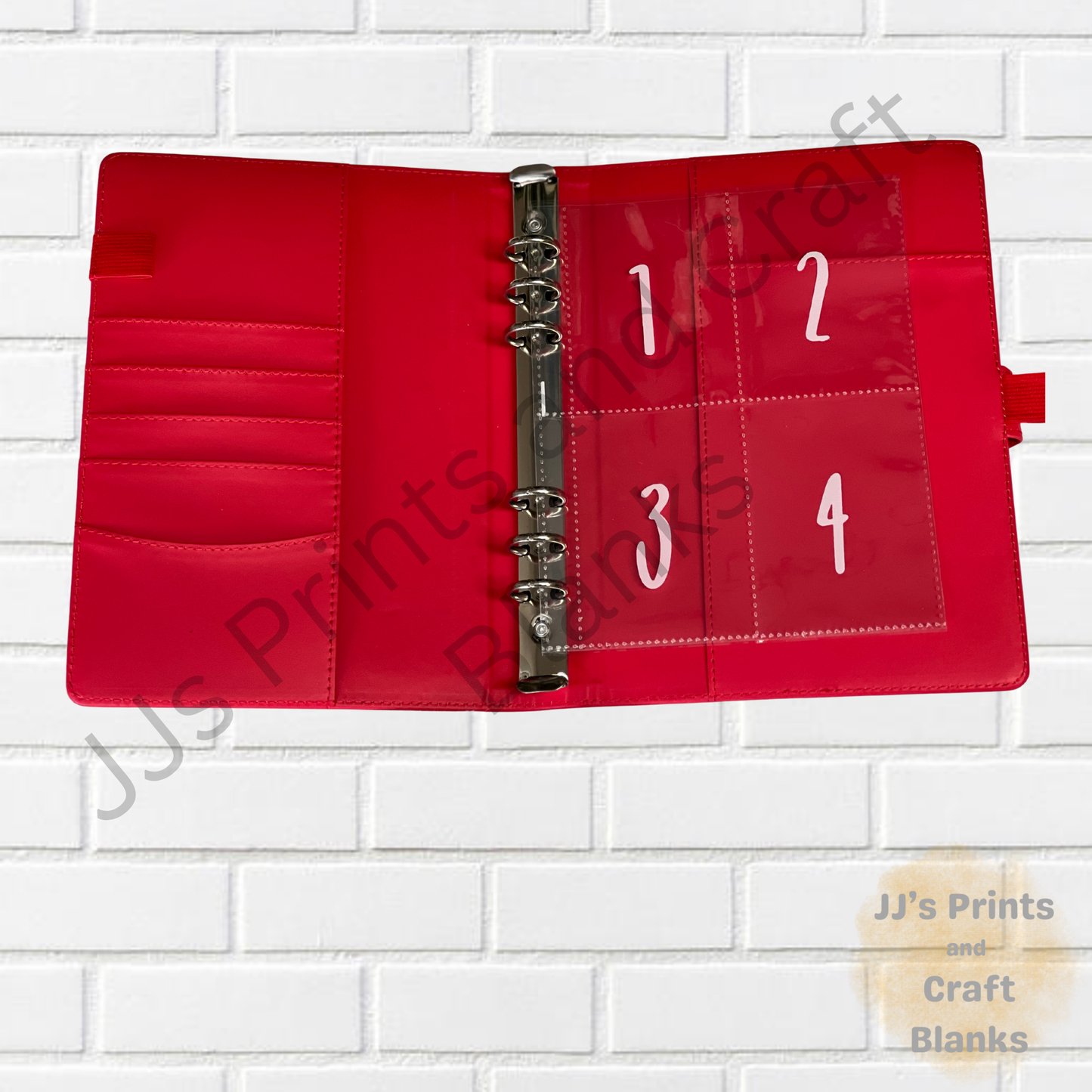 Red 100 Envelope Challenge Binder Cash Savings Challenge A5 size