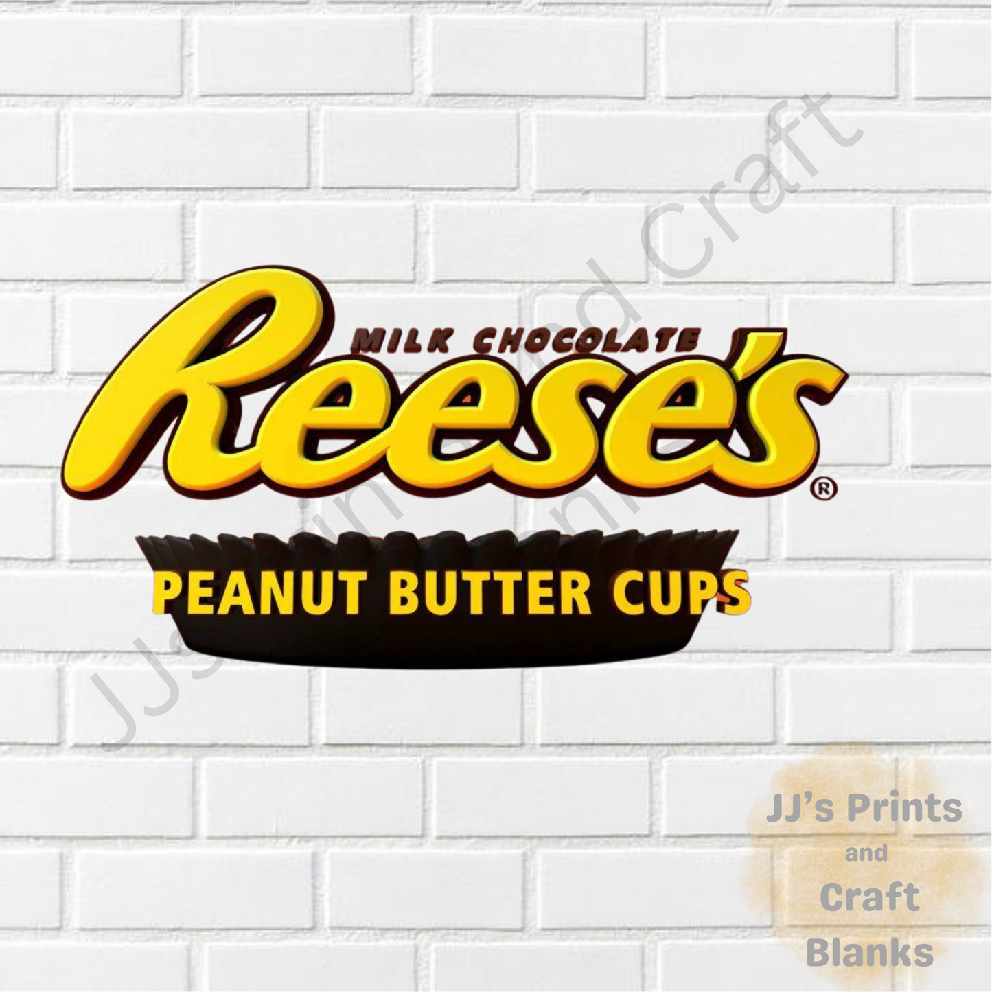 uv-dtf decal sticker Reeses chocolate