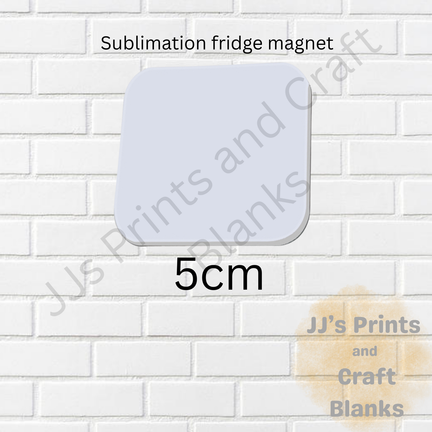 5cm sublimation fridge magnet