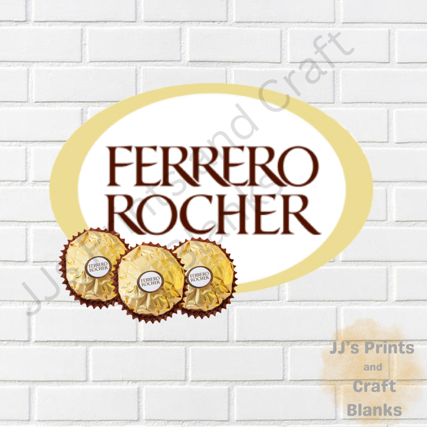 uv-dtf decal sticker Ferrero Rocher