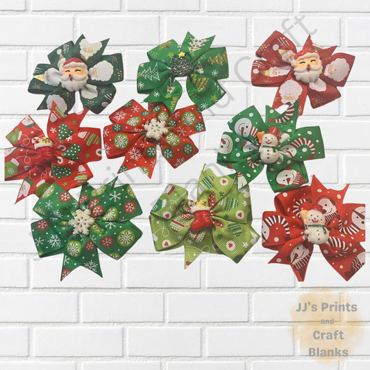 Christmas hair bows