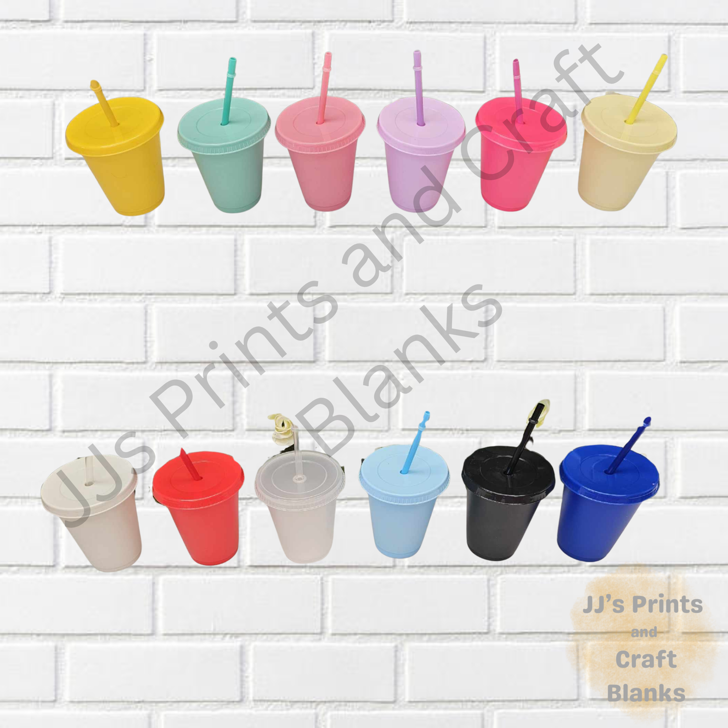 16oz cold cups various colours
