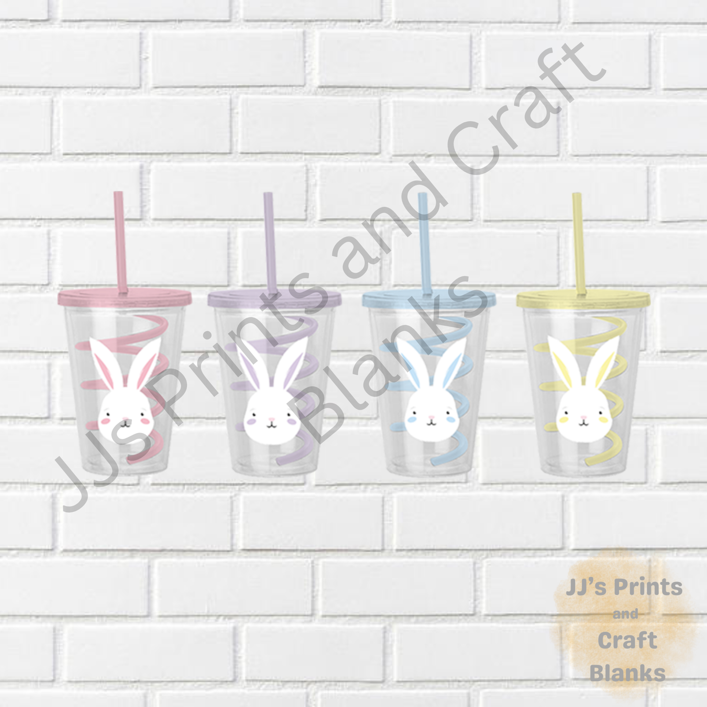 Easter Cup & Swirly Straw 650ML