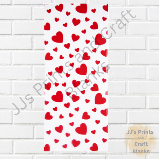 Love HEART CELLOPHANE 3 SHEET