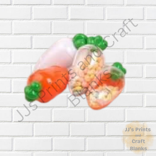 Plastic fillable carrot