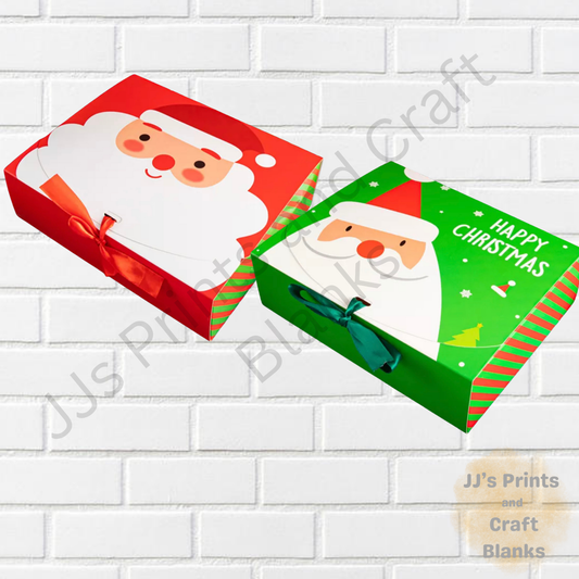 Green Christmas Eve box no ribbons