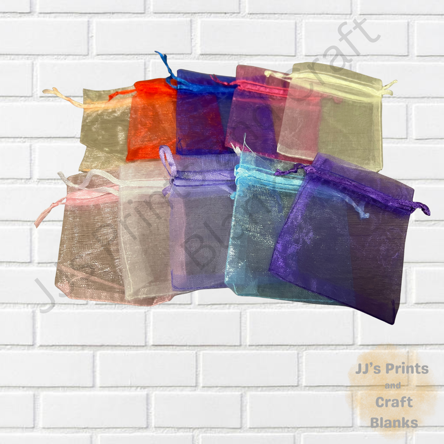 9x7 organza bags