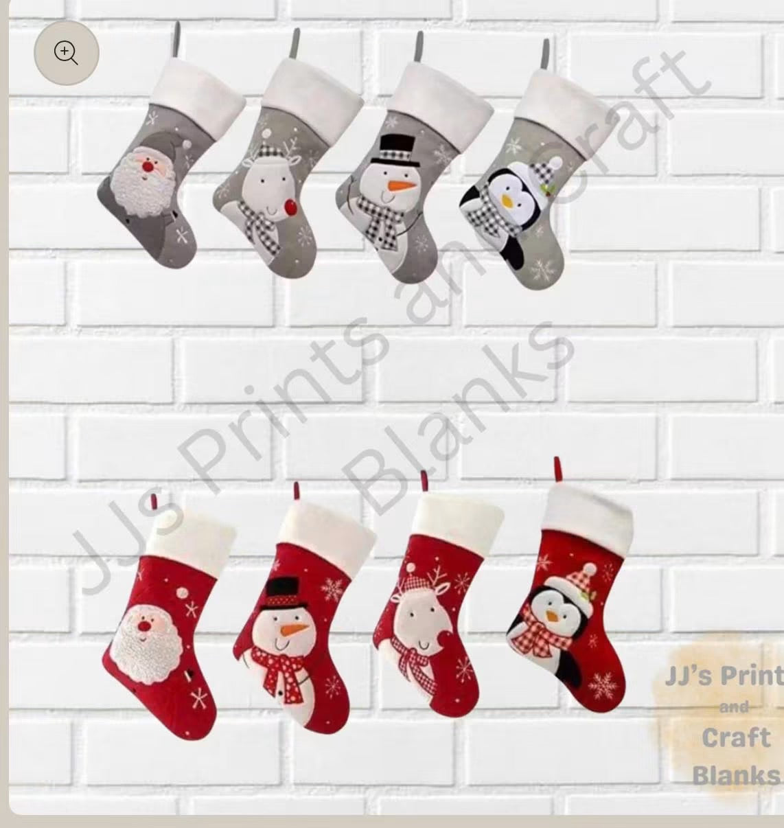 Luxury felt Christmas stockings