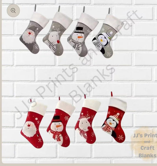 Luxury felt Christmas stockings