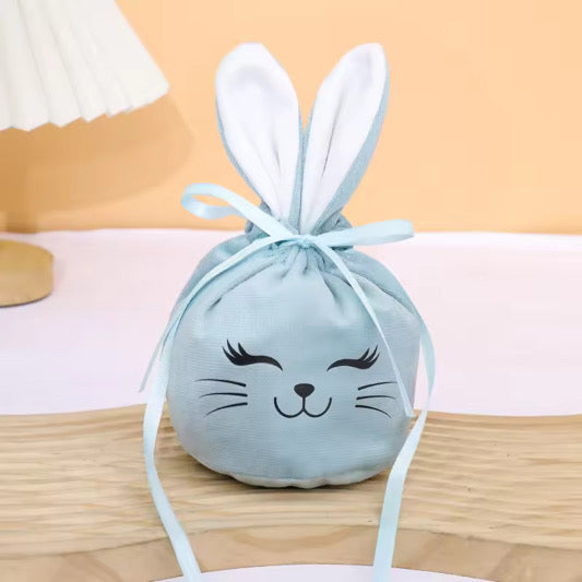 Cute Pre printed bunny velvet bags