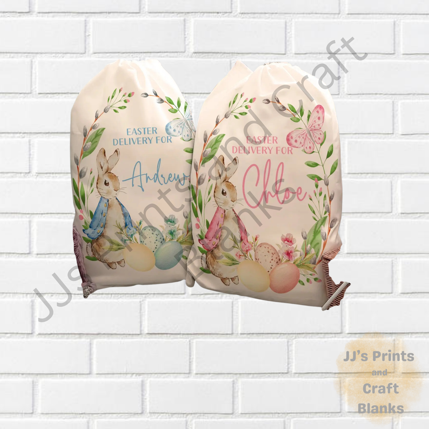 Pre printed Easter Bunny Featuring Logo Print for Boys and Girls