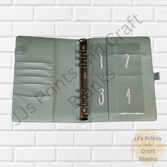 Blue 100 Envelope Challenge Binder Cash Savings Challenge A5 size