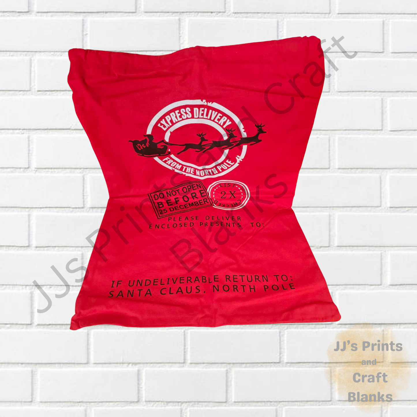 Large red Christmas sack