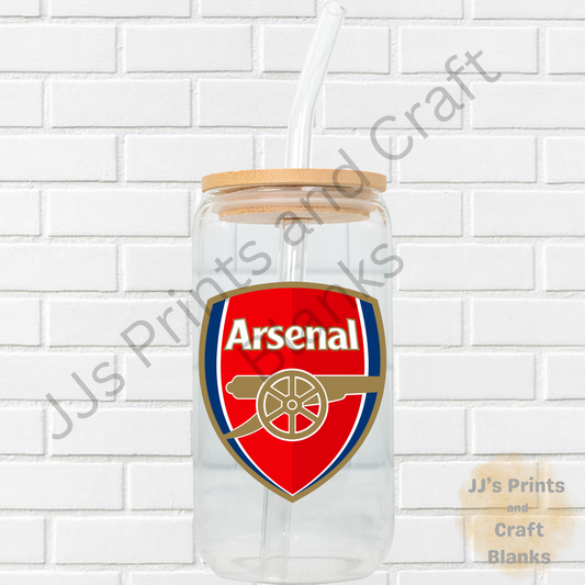 Arsenal UV-DTF sticker transfer