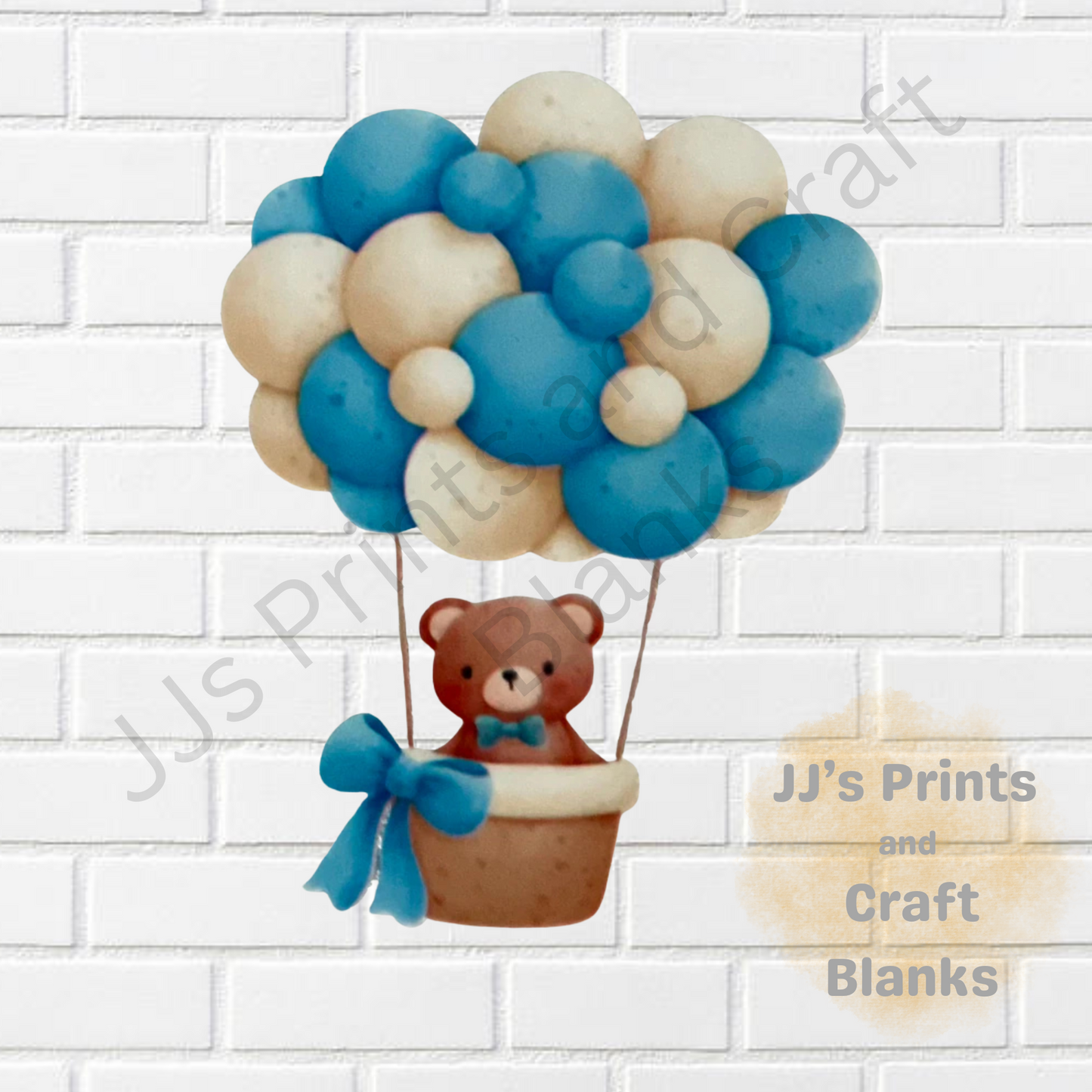 10cm balloon bear uvdtf decal sticker