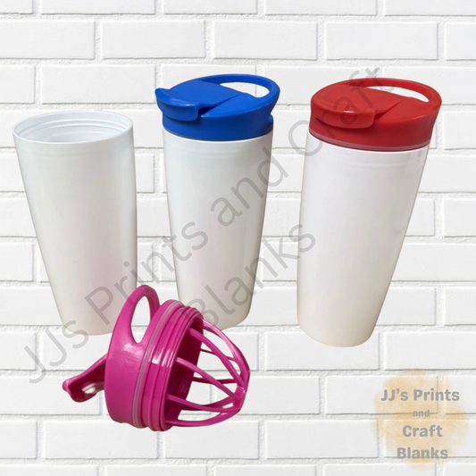 700ml white plastic tumblers with lid