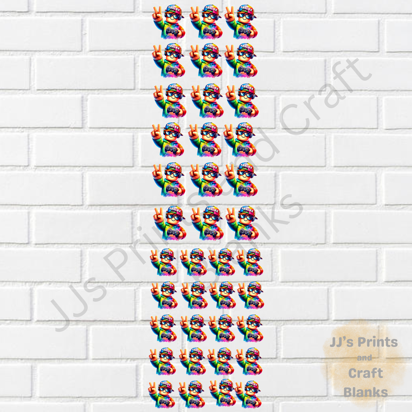 Pre made uv-dtf 1 meter Roblox gang sheet