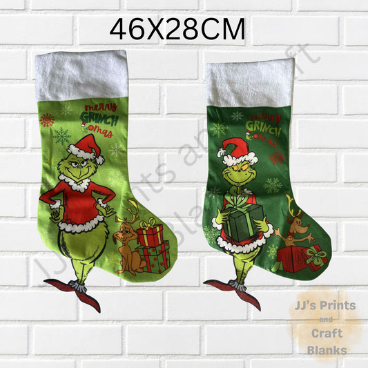 Large Christmas grinch stockins