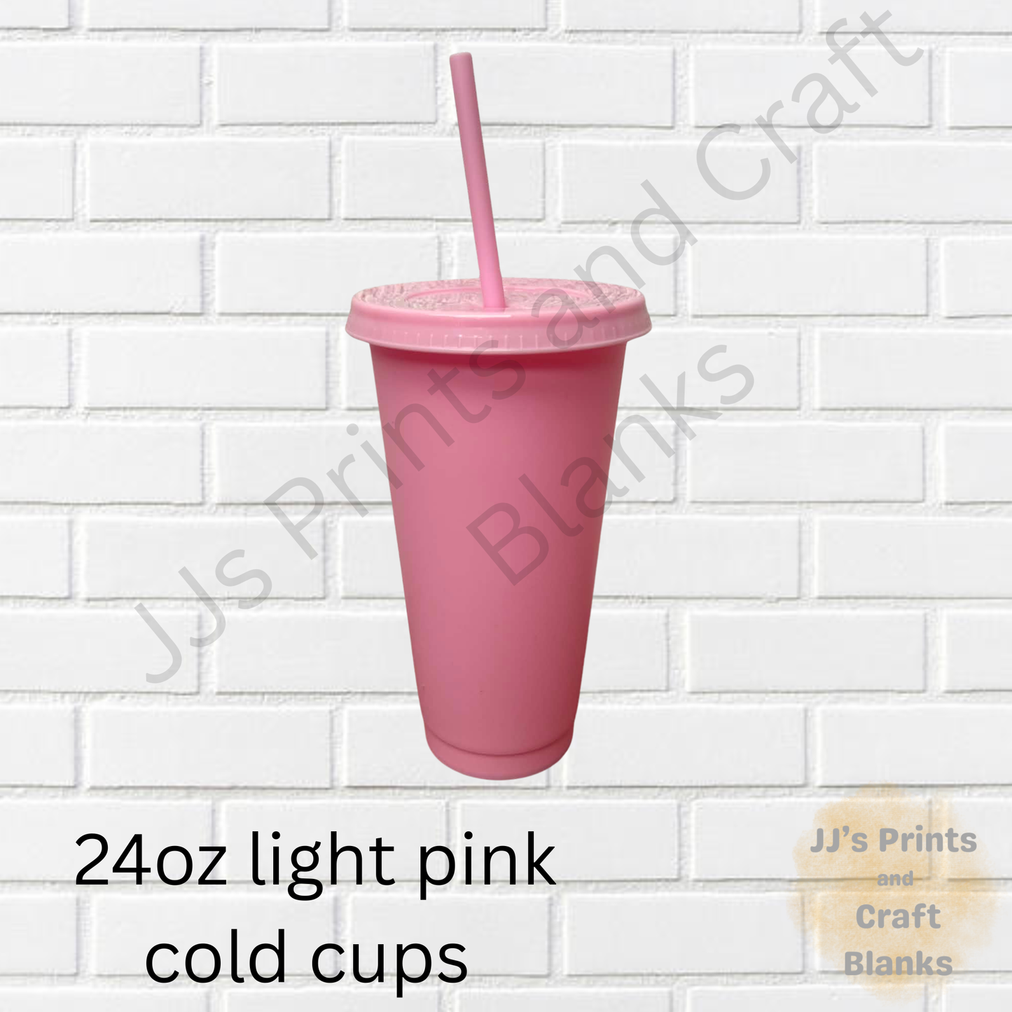 24oz Light Pink  cold cups