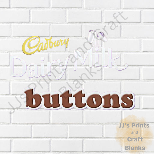 uv-dtf  decal sticker Cadbury's Button's