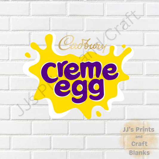 uv-dtf  decal sticker creme egg
