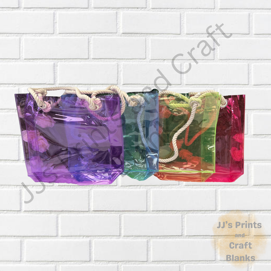 PVC summer beach bag rope handle